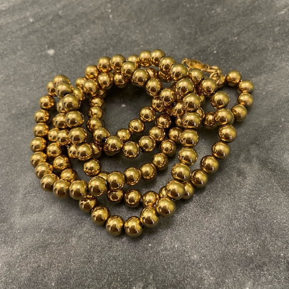 Vintage Napier Gold Beaded Necklace - Picture 5 of 9